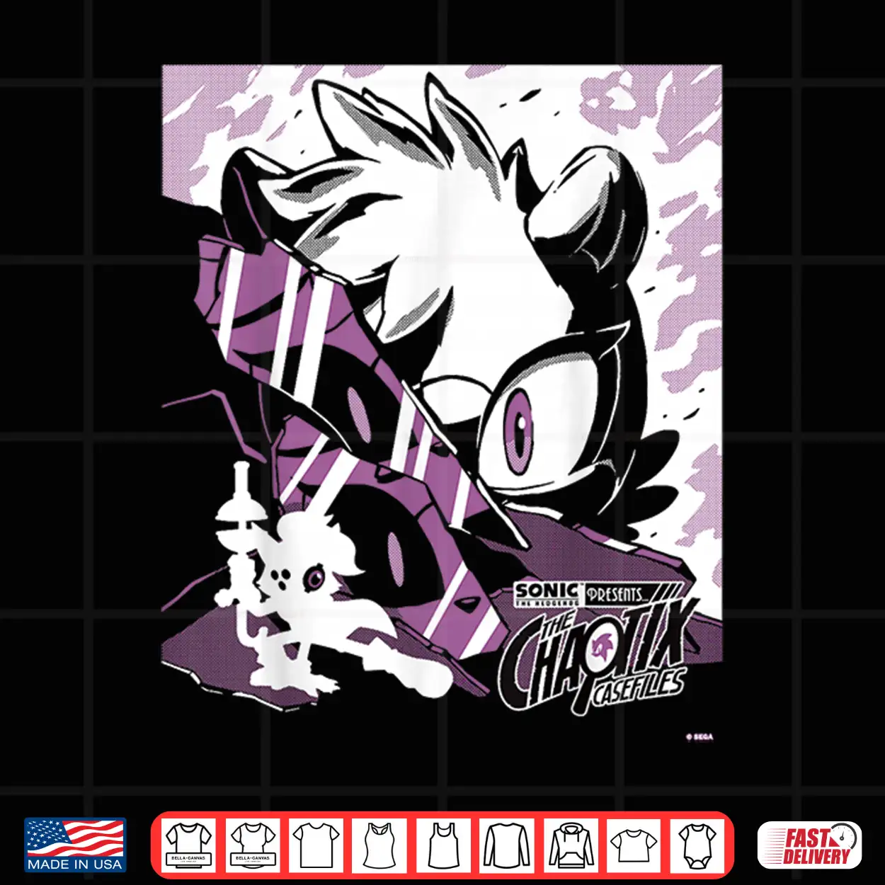 Chaotix Casefiles Episode Three Retro Character Mystery Shirt Chaotix Casefiles Episode Three Retro Character Mystery Shirt