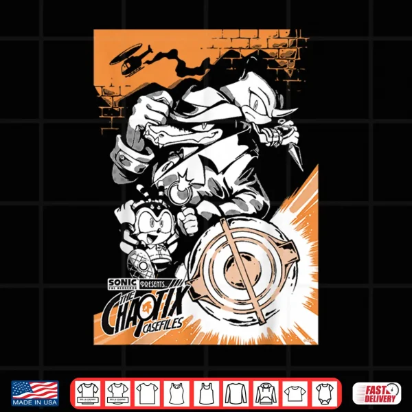 Design Chaotix Casefiles Main Art Iconic Character Graphic Shirt