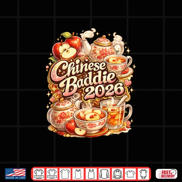 Chinese Baddie 2026 Boiled Apple Tea Shirt 4 Design Chinese Baddie 2026 Boiled Apple Tea Shirt