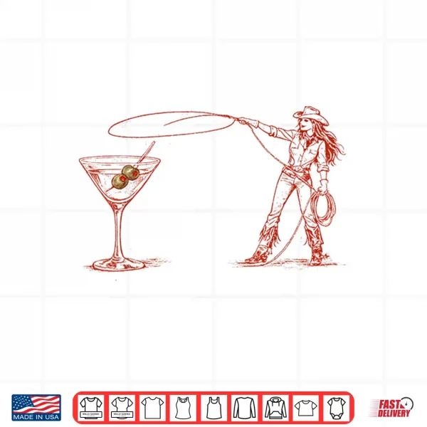 Design Cowgirl Martini Western Shirt