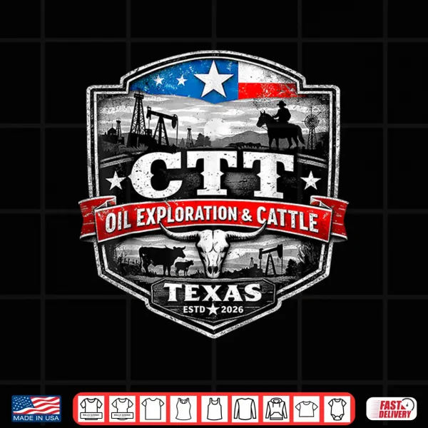 Design Ctt Oil Exploration And Cattle Oilfield Ranch Shirt