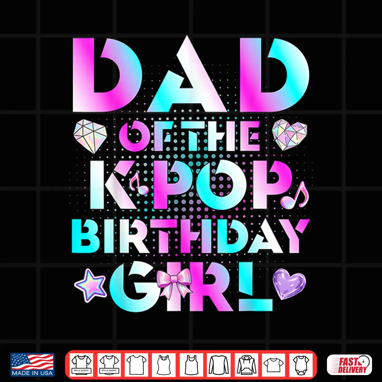 Dad Of The K Pop Birthday Girls Korean Music Lovers Shirt Dad Of The K Pop Birthday Girls Korean Music Lovers Shirt