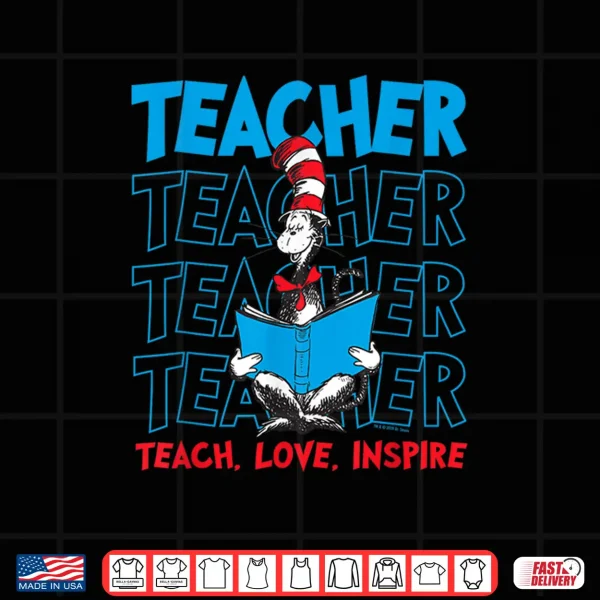 Dr Seuss Cat In The Hat Teacher Professional Graphic Shirt 4 Design Dr Seuss Cat In The Hat Teacher Professional Graphic Shirt