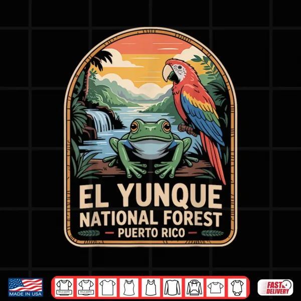 Design El Yunque National Forest Shirt Wildlife Puerto Rico Shirt