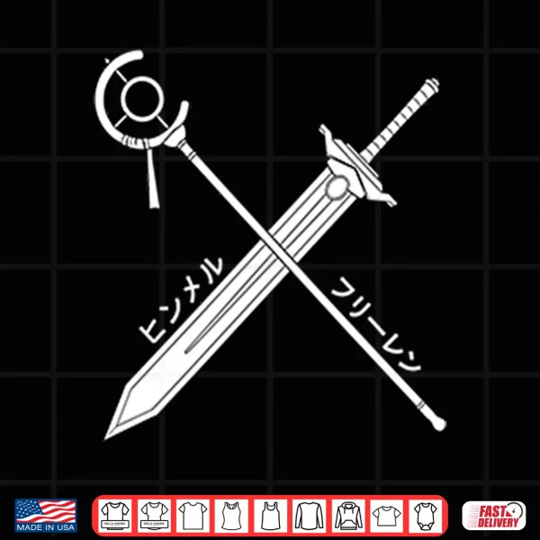 Design Himmel X Frieren Sword And Staff Shirt