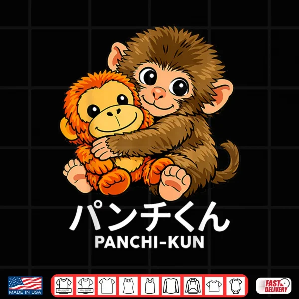 Design Japanese Abandoned Monkey Punch Cute Plush Toy Graphic Shirt