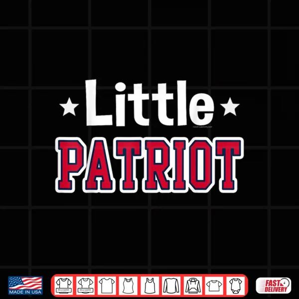 Design Little Patriot Cute Star Shape Boys Girls Kids Shirt