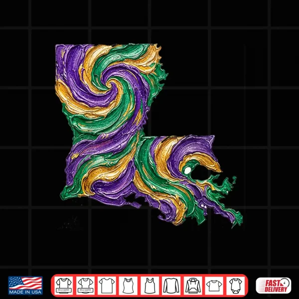 Design Mardi Gras Louisiana State Shirt