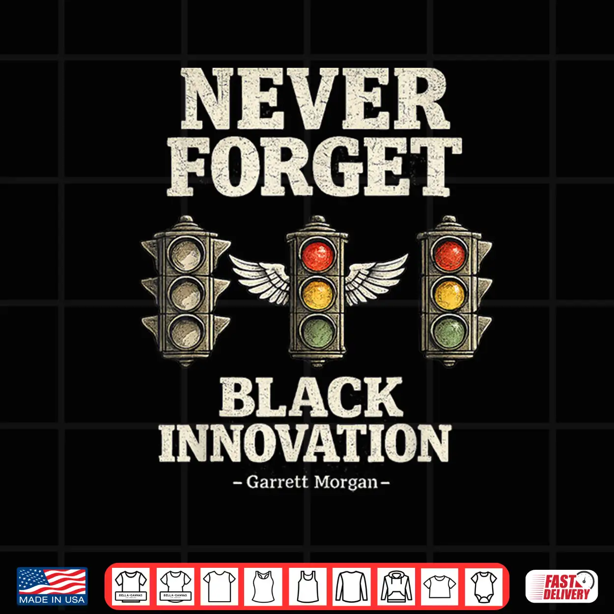 Never Forget Black Innovation Traffic Signal History Shirt Never Forget Black Innovation Traffic Signal History Shirt
