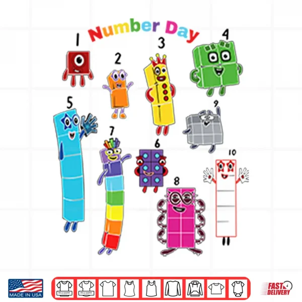 Design Numberblocks Number Day Shirt