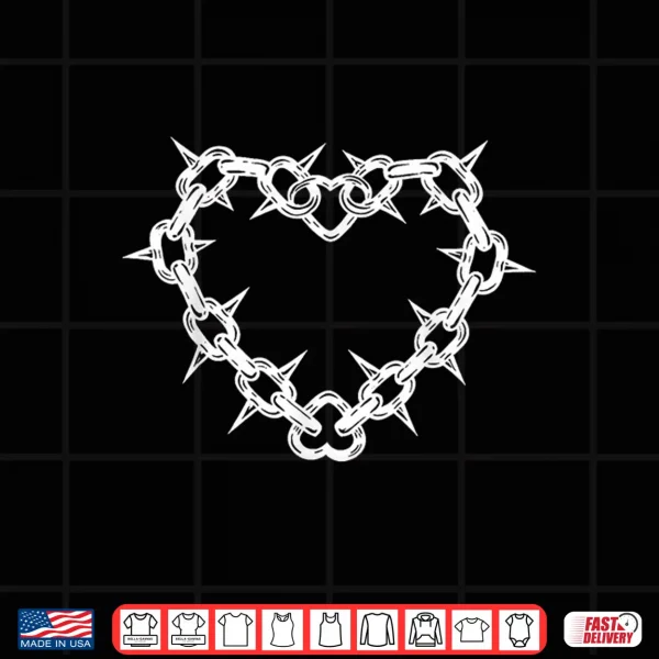 Design Punk Spike Heart Shirt