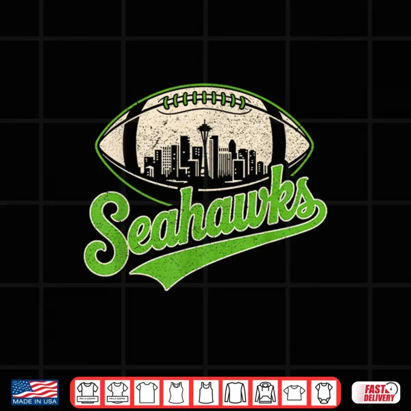 Design Sea Hawks Name Retro Vintage Gift For Men Women Boy Girl Shirt