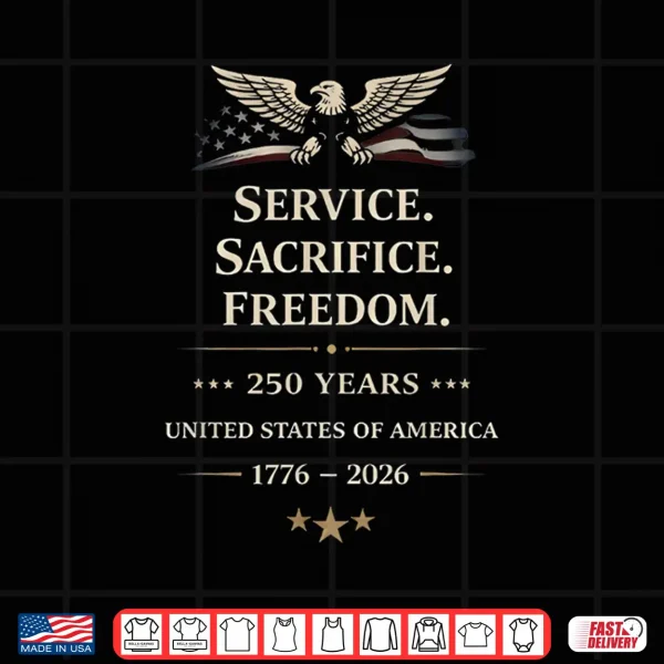 Design Usa 250Th Anniversary Veterans Military 4Th Of July Shirt Shirt