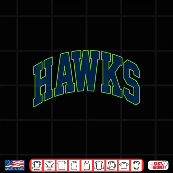 Design Vintage Hawks School Spirit Go Hawks Love Shirt