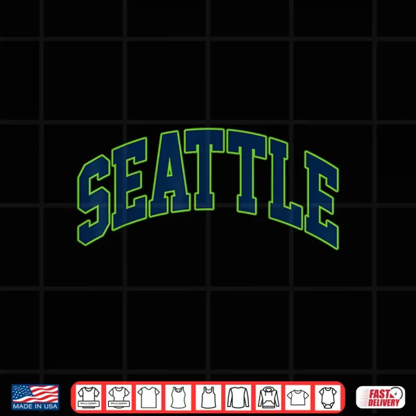 Design Vintage Seattle School Sit Go Seattle Love Shirt