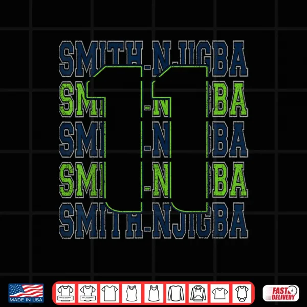 Design Vintage Smith Distressed Njigba Jsn Sports Spirit Name No.11 Shirt