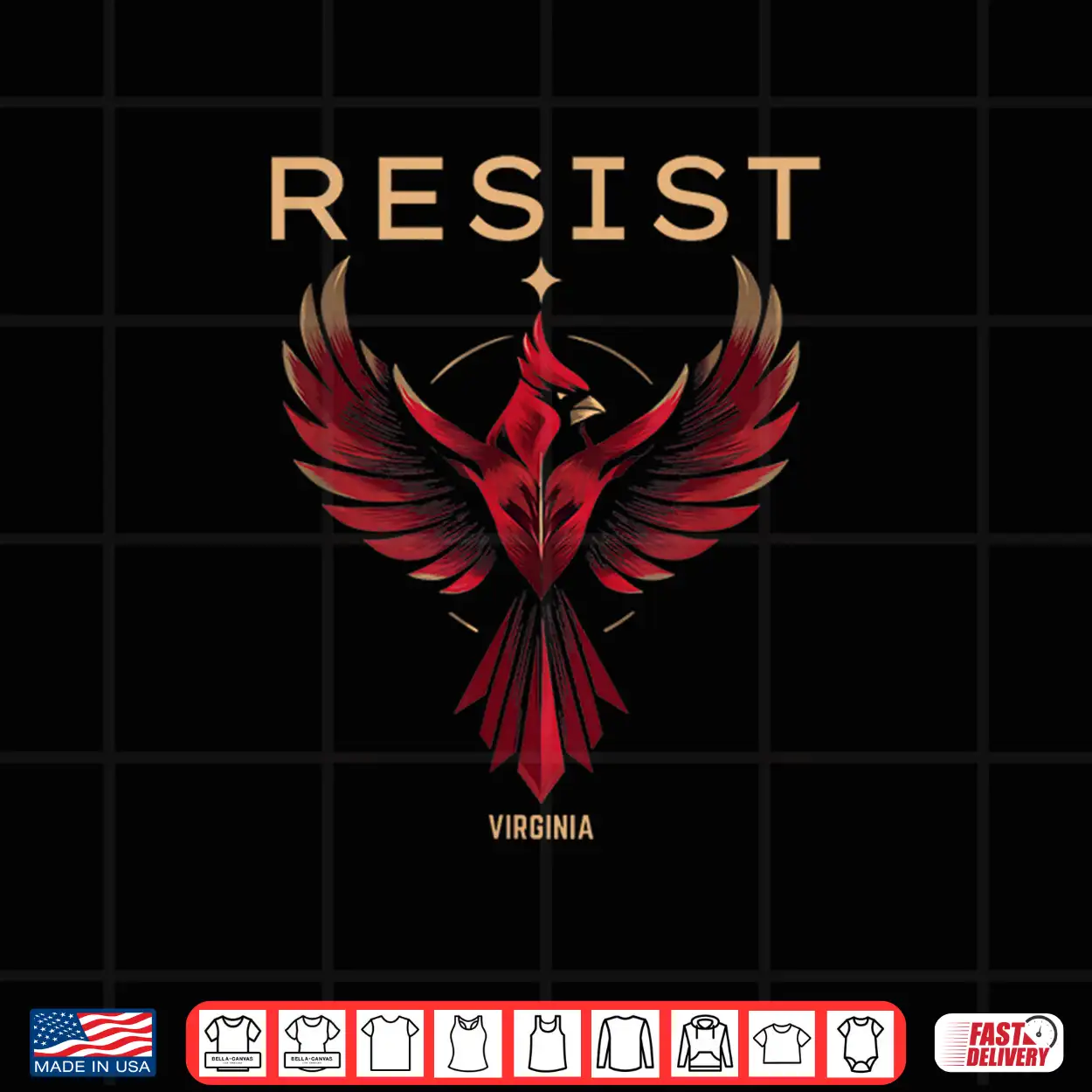 Virginia Resist 2026 Symbol Of Rebel Alliance Red Cardinal Shirt Virginia Resist 2026 Symbol Of Rebel Alliance Red Cardinal Shirt