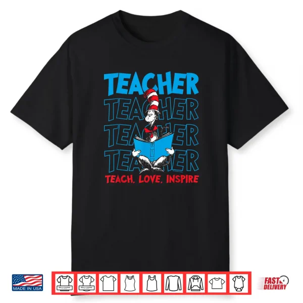 Dr Seuss Cat In The Hat Teacher Professional Graphic Shirt