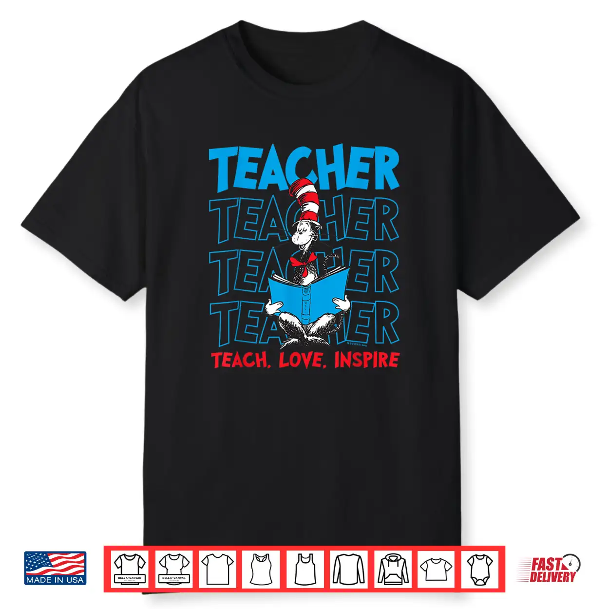 Dr Seuss Cat In The Hat Teacher Professional Graphic Shirt Dr Seuss Cat In The Hat Teacher Professional Graphic Shirt