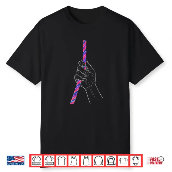 Hand On Bi Flag Colored Rope Shirt