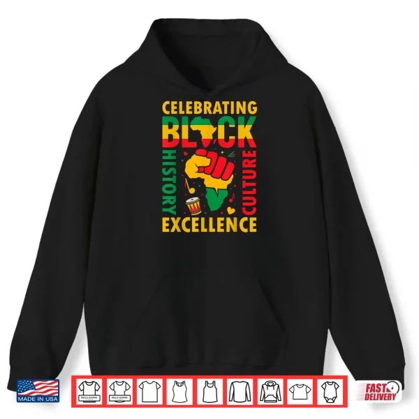 Celebrating Black History Month African American History Shirt 1 Hoodie Celebrating Black History Month African American History Shirt