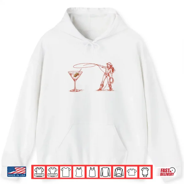 Hoodie Cowgirl Martini Western Shirt