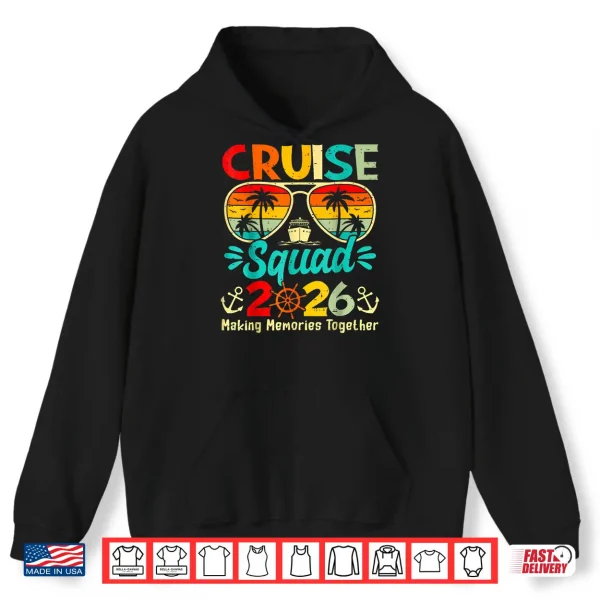 Hoodie Cruise Squad 2026 Family Group Matching Summer Vacation Shirt