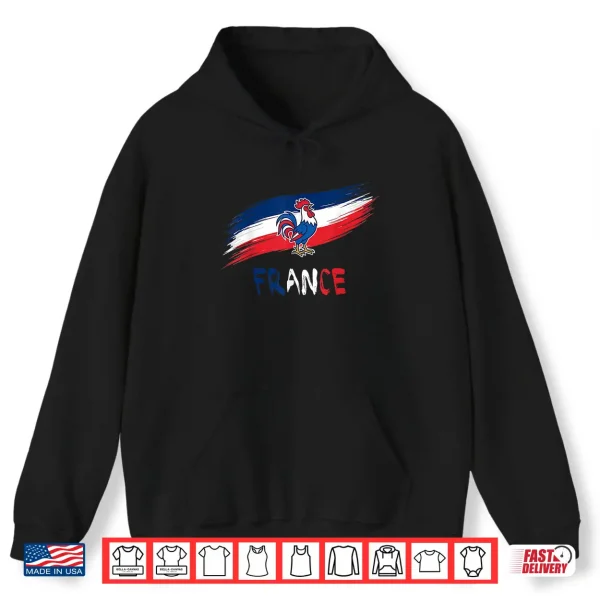 France Rooster Patriotic Graphic French Flag Pride Shirt 1 Hoodie France Rooster Patriotic Graphic French Flag Pride Shirt