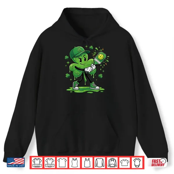Hoodie St Patricks Day Pickleball Saint Pattys Paddys Men Women Kid Shirt