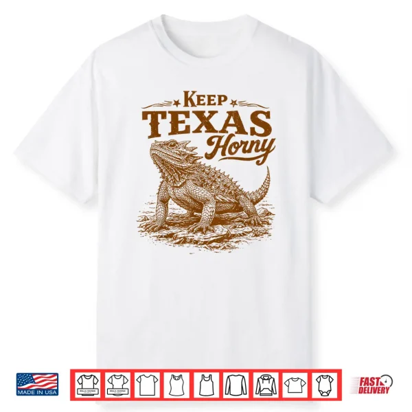 Horned Lizard Lover Reptile Mom Funny Keeps Texas A Horny Shirt