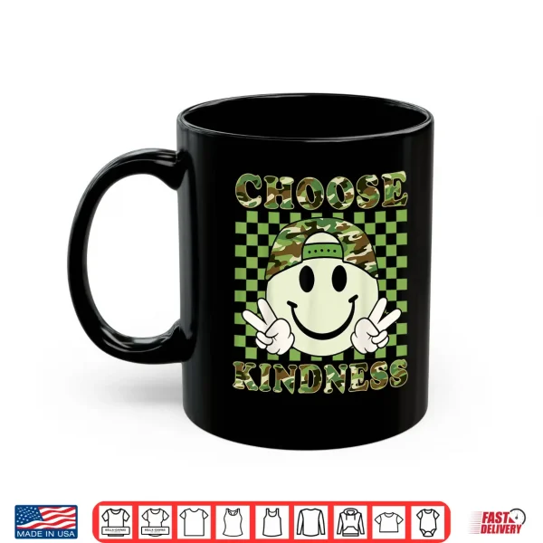 Mug Choose Kindness Camo Be Kind Inspirational Kids Boy Positive Shirt