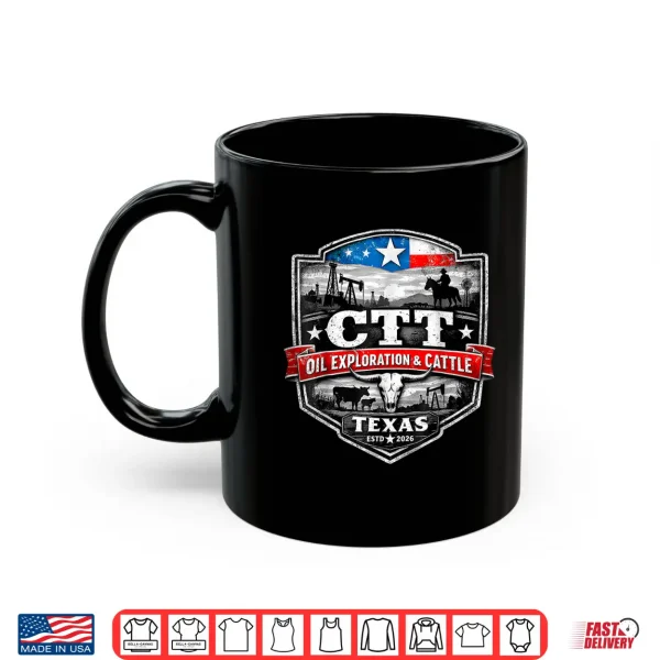 Mug Ctt Oil Exploration And Cattle Oilfield Ranch Shirt