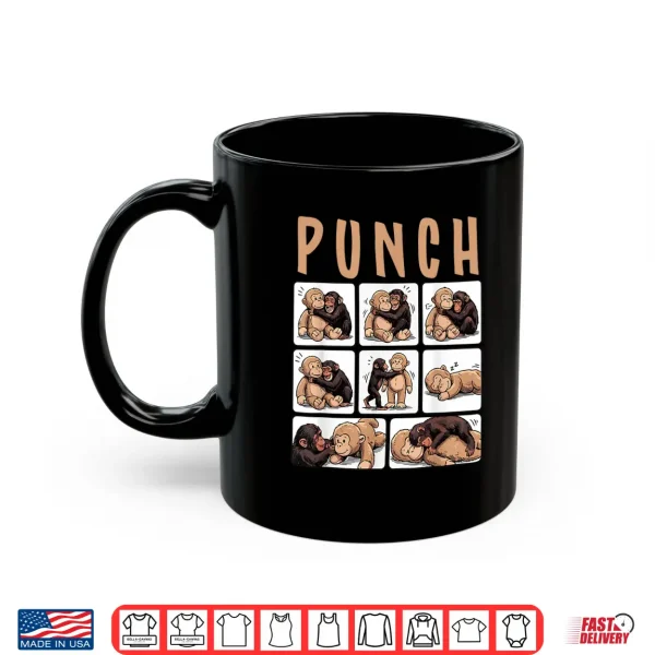 Cute Monkey Punch Viral Internet Character Aesthetic Shirt 3 Mug Cute Monkey Punch Viral Internet Character Aesthetic Shirt