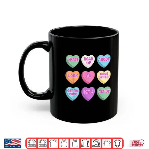 Mug Hockey Candy Heart Motivational Phrases Valentines Shirt