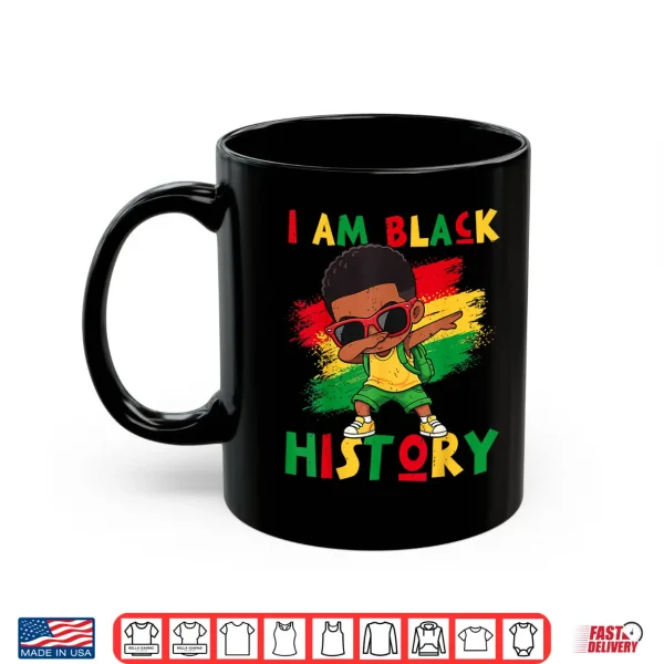 Mug I Am Black History Month Black Melanin Boy Kids Toddlers Shirt