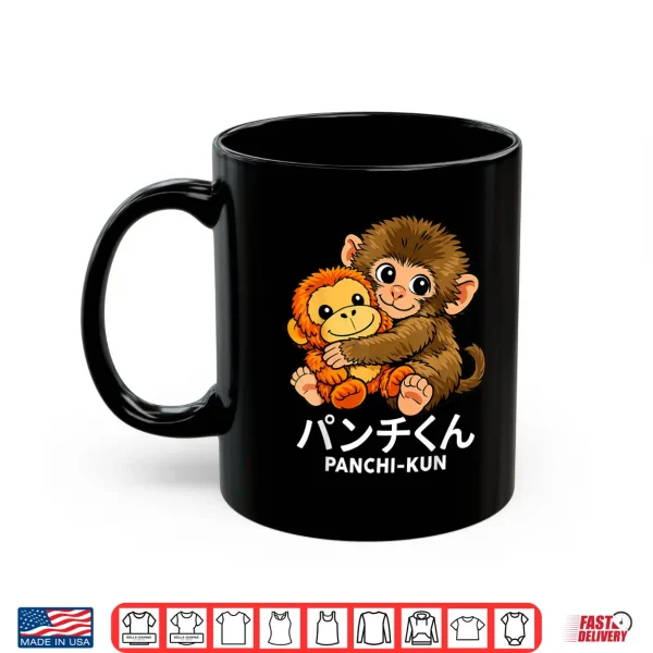 Mug Japanese Abandoned Monkey Punch Cute Plush Toy Graphic Shirt