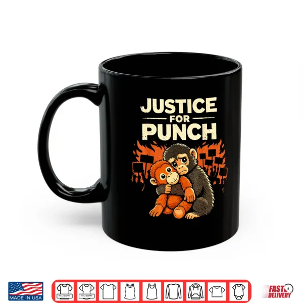 Mug Justice For Punch The Monkey Viral Internet Meme Shirt
