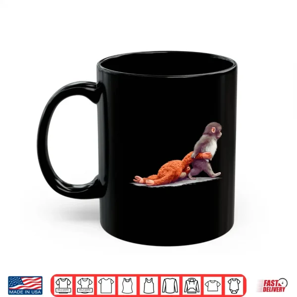 Mug Little Punch Big Love Monkey Character Graphic Shirt