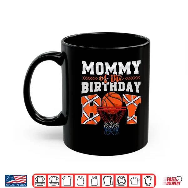 Mommy Basketball Birthday Boy Family Baller B Day Party Shirt 3 Mug Mommy Basketball Birthday Boy Family Baller B Day Party Shirt