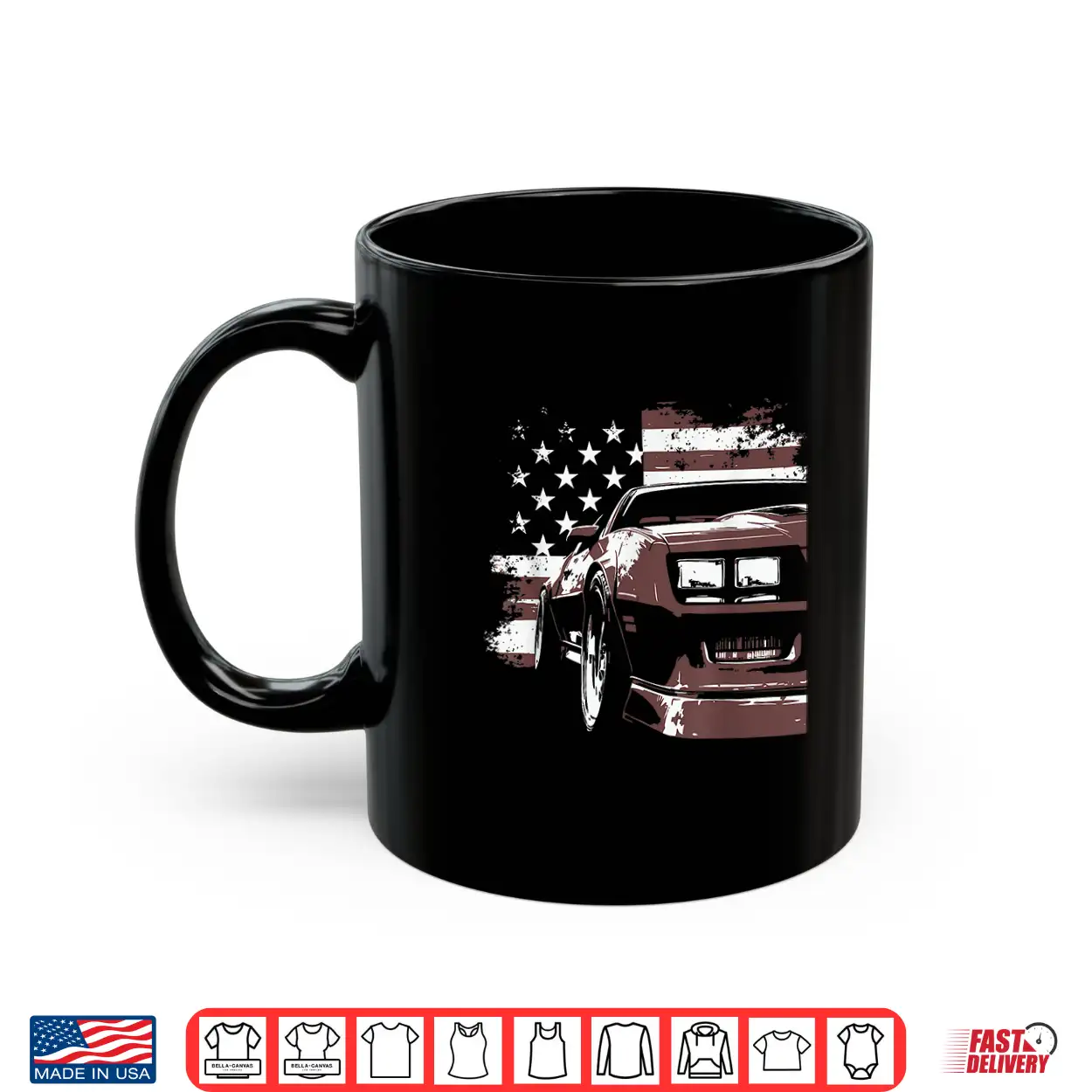 Patriotic Muscle Car Iroc Z Front Headlight Corner Usa Flag Shirt Patriotic Muscle Car Iroc Z Front Headlight Corner Usa Flag Shirt