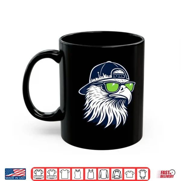 Mug Retro Cool Bird With Sunglasses Graphic Tee