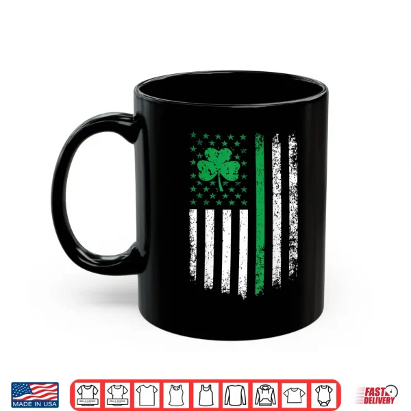 Mug Us American Flag With Shamrocks For St Patricks Day Shirt
