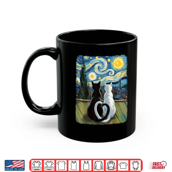Van Gogh Starry Night Cat Shirt 3 Mug Van Gogh Starry Night Cat Shirt