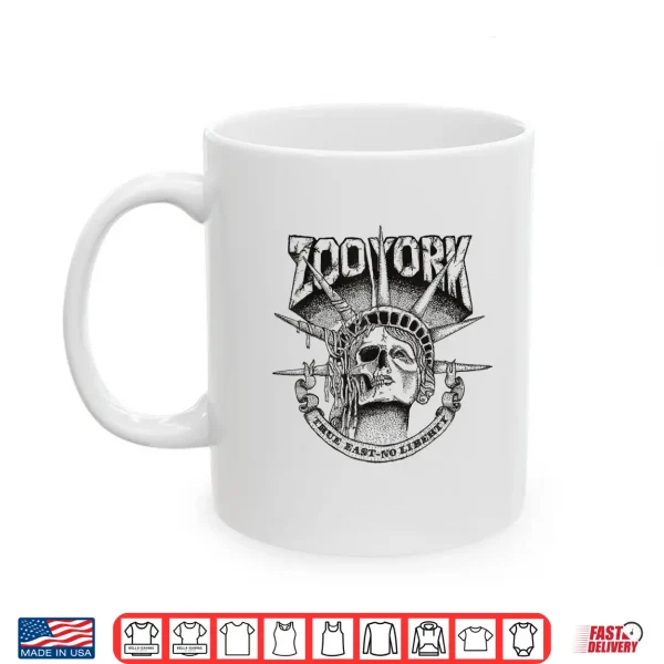 Mug Zoo York True East Skeletal Statue Of Liberty Shirt