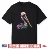 Psychedelic Pelican Mardi Gras Beads New Orleans Carnival Shirt