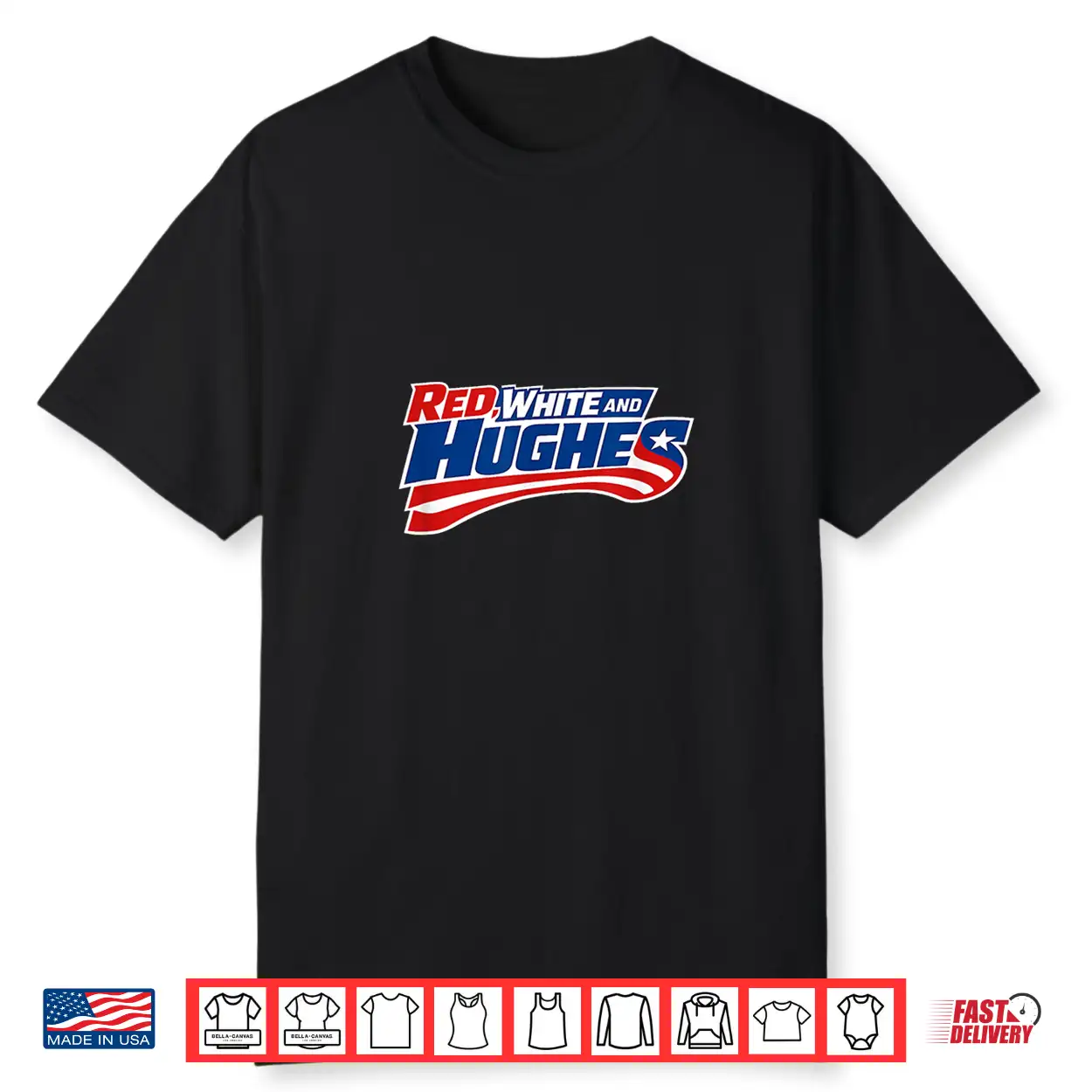 Red White And Hughes Victory Performance Graphic Shirt Red White And Hughes Victory Performance Graphic Shirt