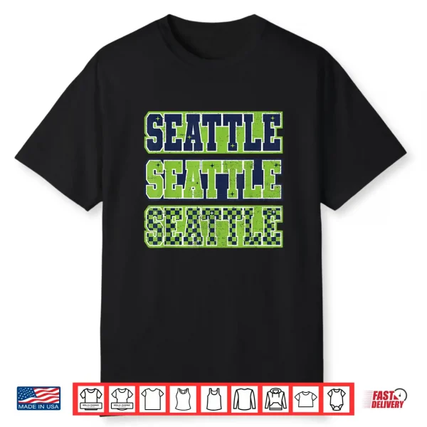 Seattle Classic Vintage Green Shirt