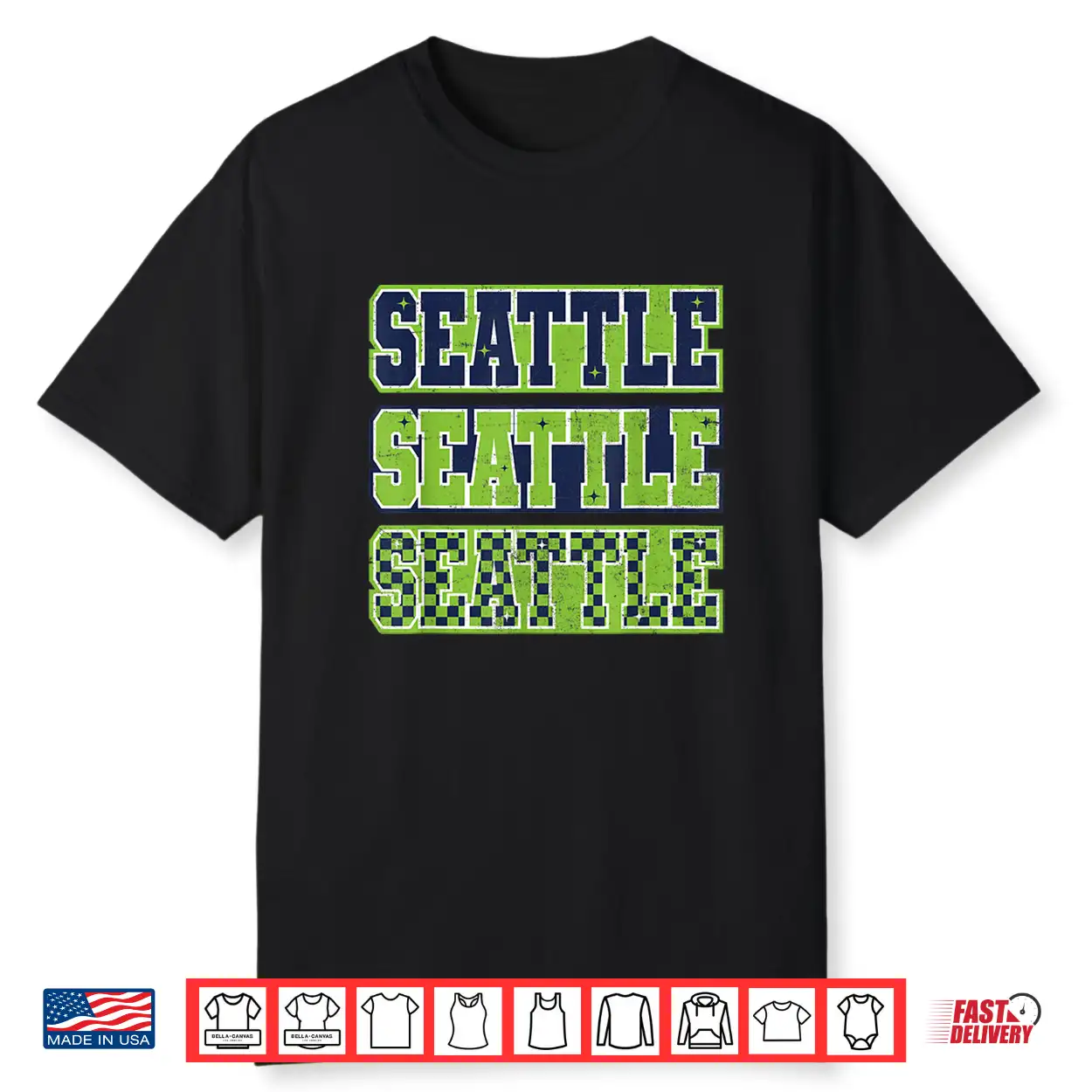 Seattle Classic Vintage Green Shirt Seattle Classic Vintage Green Shirt