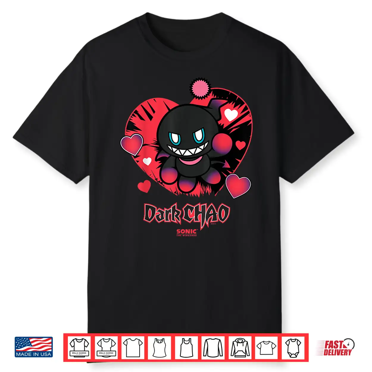 Sonic The Hedgehog Dark Chao Valentine’S Day Shirt Sonic The Hedgehog Dark Chao Valentine’S Day Shirt