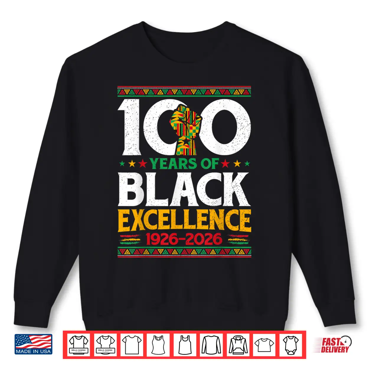 100 Years Of Black Excellence Centennial Black History Month Shirt 100 Years Of Black Excellence Centennial Black History Month Shirt